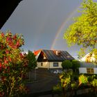 Regenbogen gestern Abend