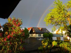 Regenbogen gestern Abend