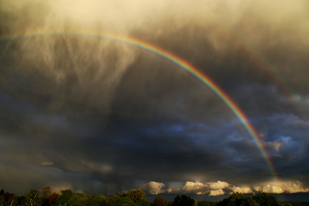 Regenbogen heute abend