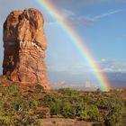 Regenbogen im Arches NP