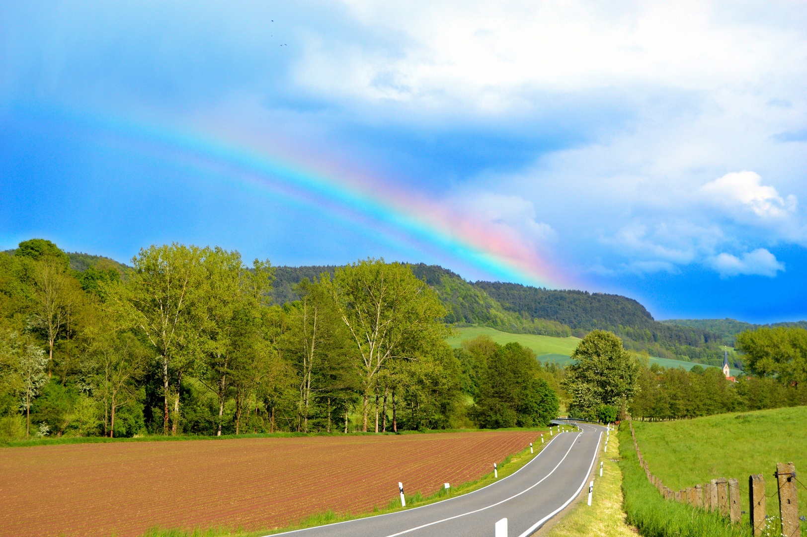 Regenbogen im Eichsfelder Land