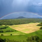 Regenbogen im Elbsandsteingebirge