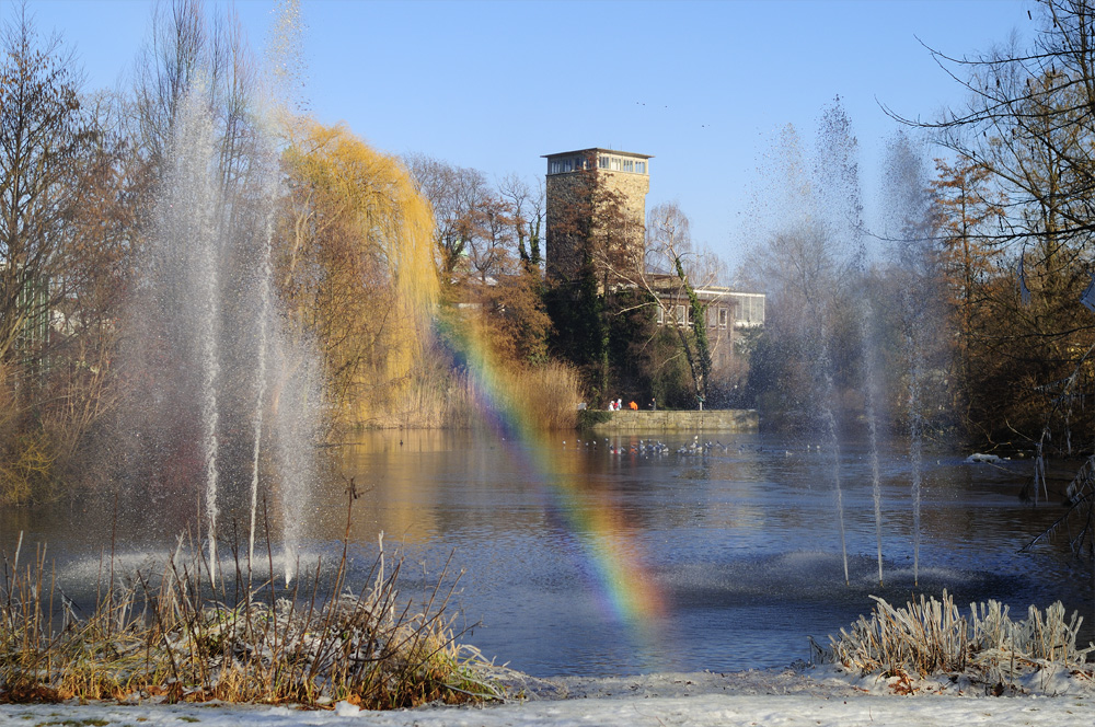 Regenbogen im Frankfurter Zoo ....