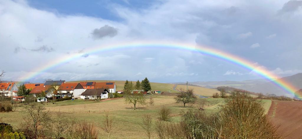 Regenbogen im Frühjahr