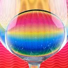 Regenbogen im Glas