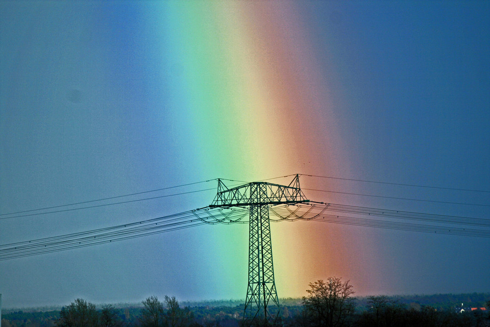 Regenbogen im März