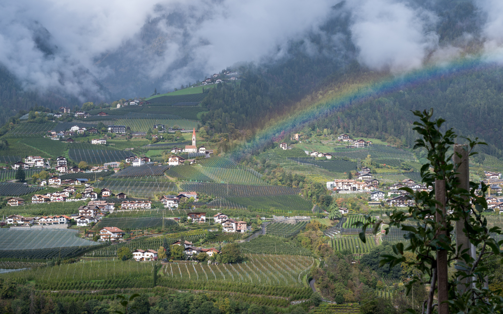 Regenbogen im Passeiertal