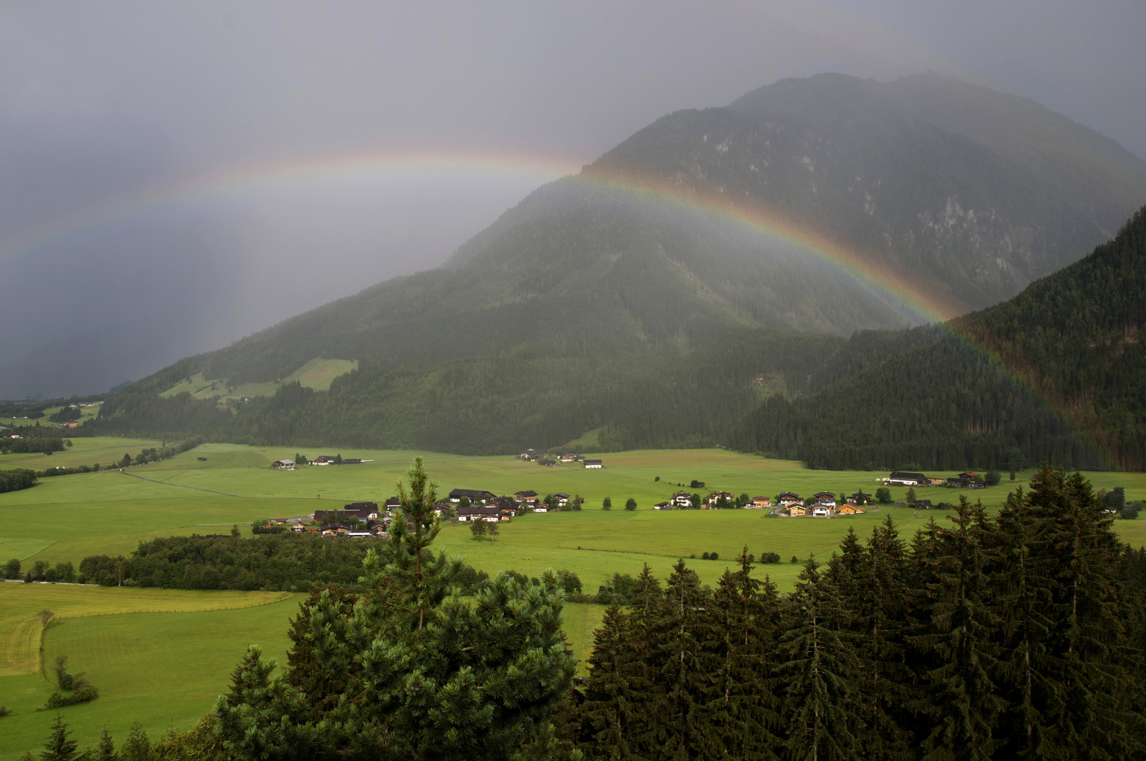 Regenbogen im Pinzgau