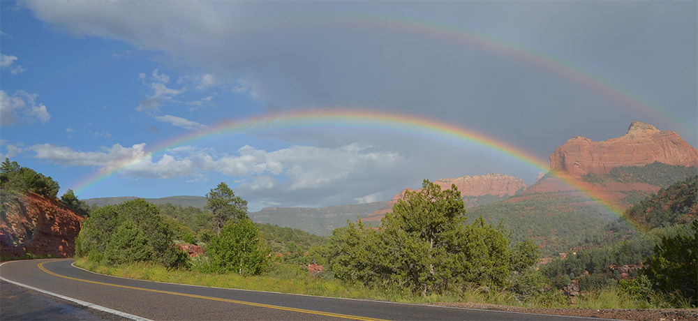 Regenbogen im Sedona Nationalpark