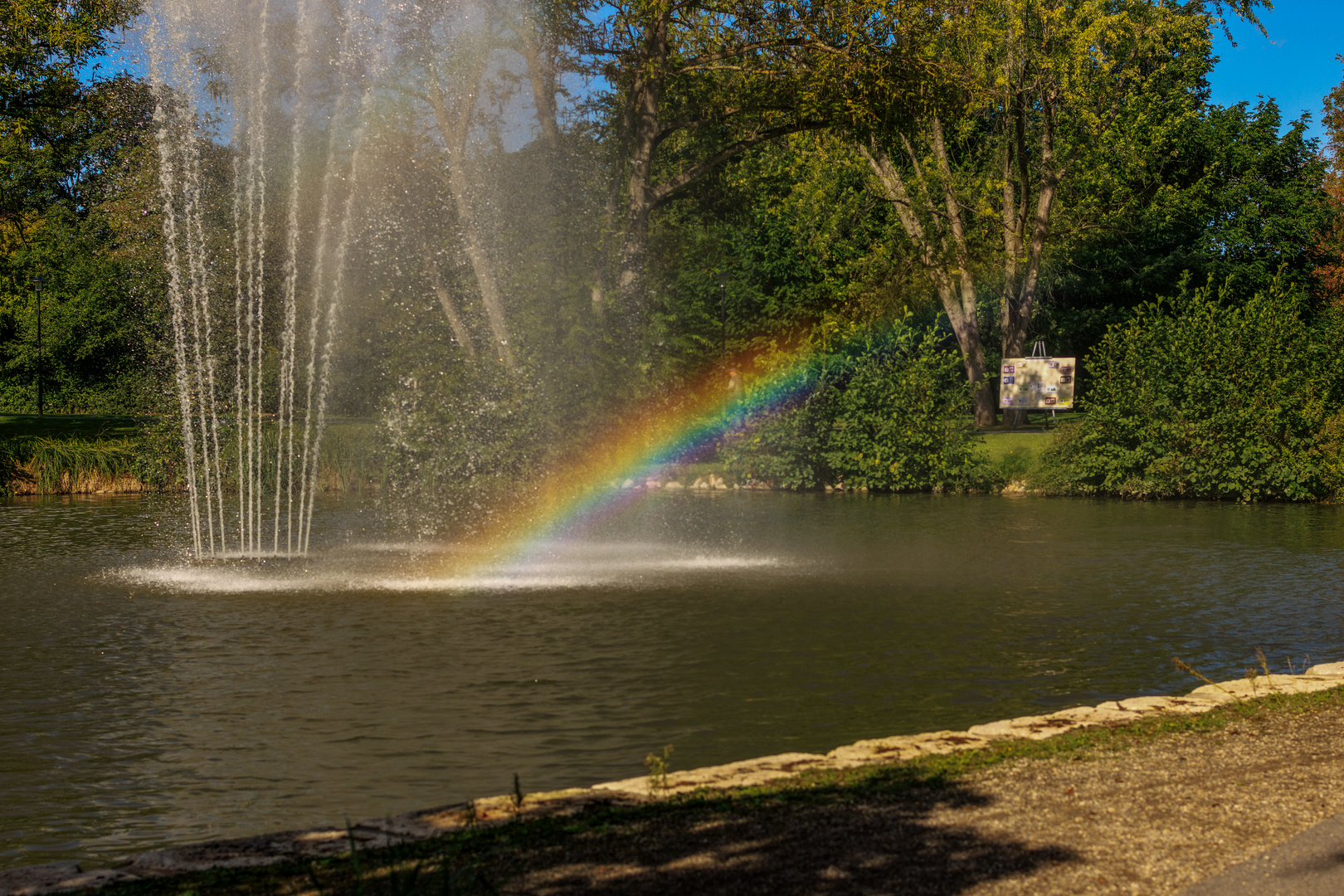 Regenbogen im Sole-Aktiv-Park