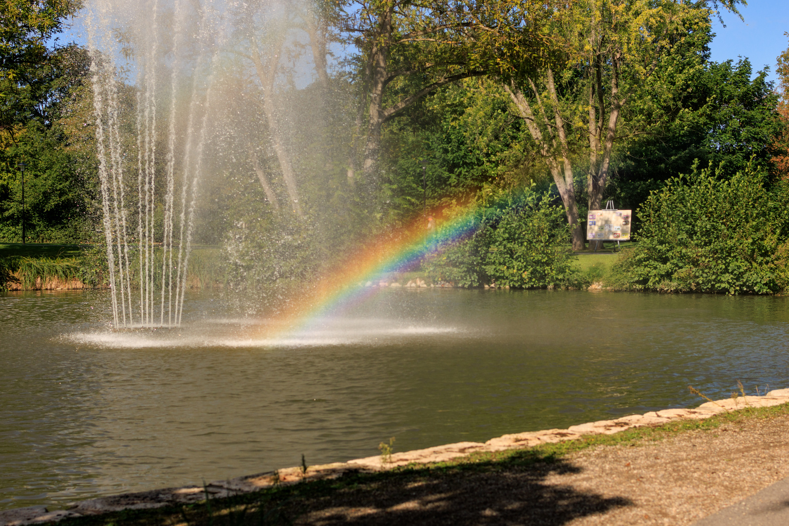 Regenbogen im Sole-Aktiv-Park