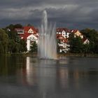 Regenbogen im Springbrunnen