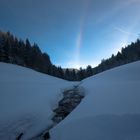 Regenbogen, Im Thüringer Wald / Winter 2011