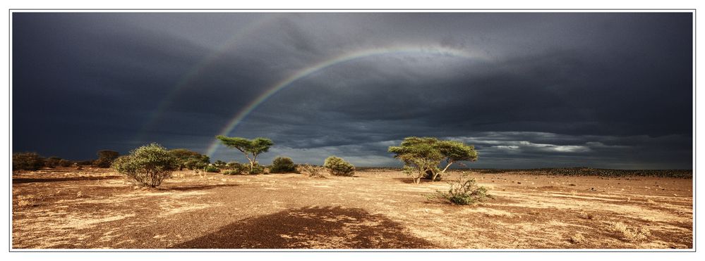 Regenbogen im Wadi