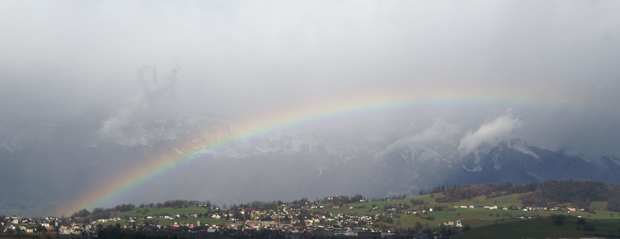 Regenbogen im Winter 2006