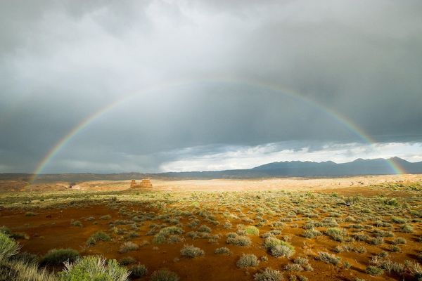 Regenbogen in Arches National Park, UT