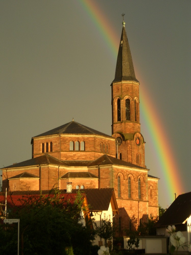 Regenbogen in Bische