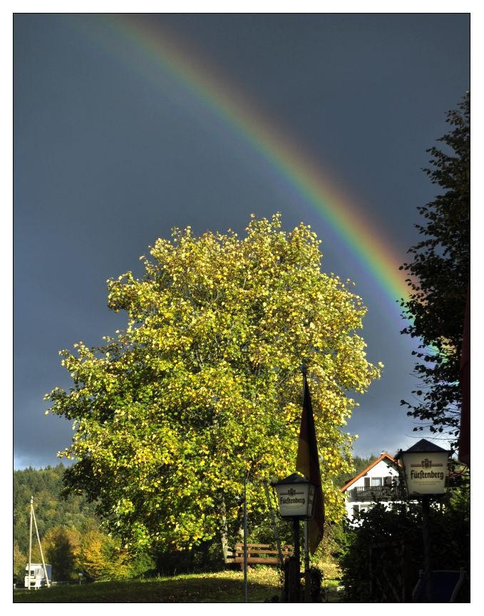 Regenbogen in Blumberg bei Donaueschingen 09.2011