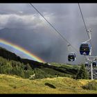 Regenbogen in den Alpen