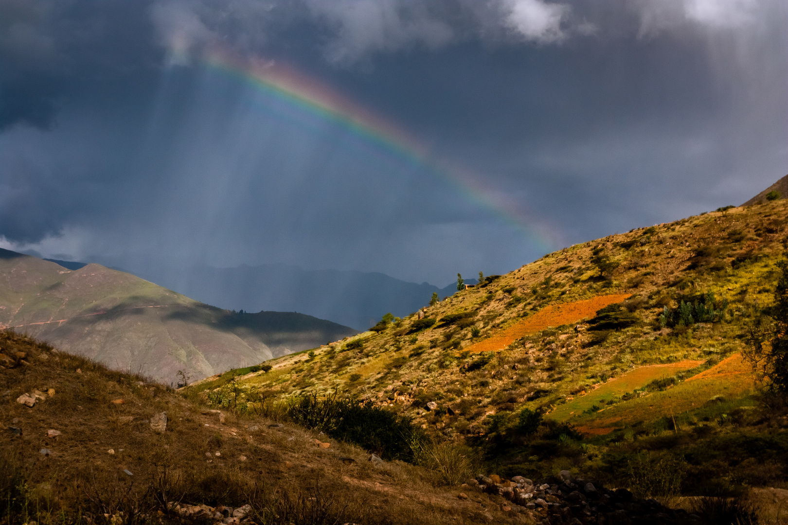 Regenbogen in den Anden