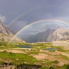 Regenbogen in den Dolomiten