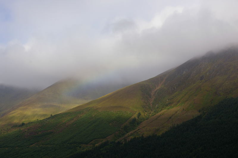 Regenbogen in den Highlands