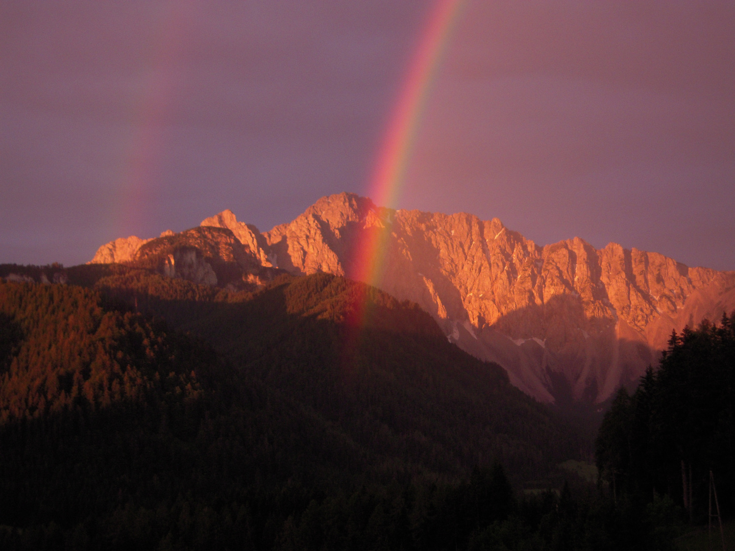 Regenbogen in den Karawanken