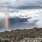 Regenbogen in den Rocky Mountains