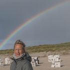 Regenbogen in der Abendsonne