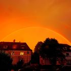 Regenbogen in der Abendsonne
