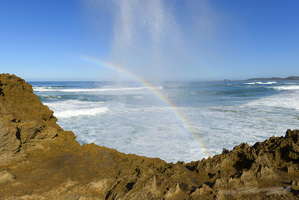 Regenbogen in der Gischt