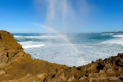 Regenbogen in der Gischt