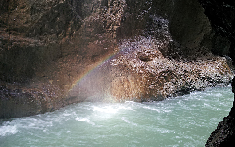 Regenbogen in der Partnachklamm