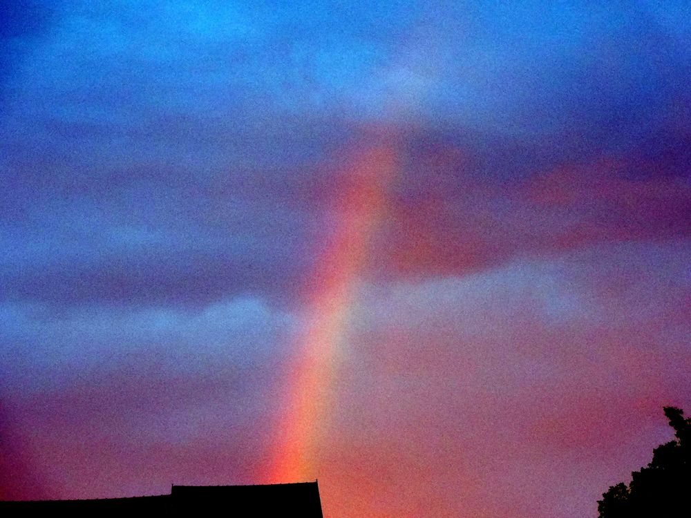 Regenbogen in Erfurt bei Garrettkonzert