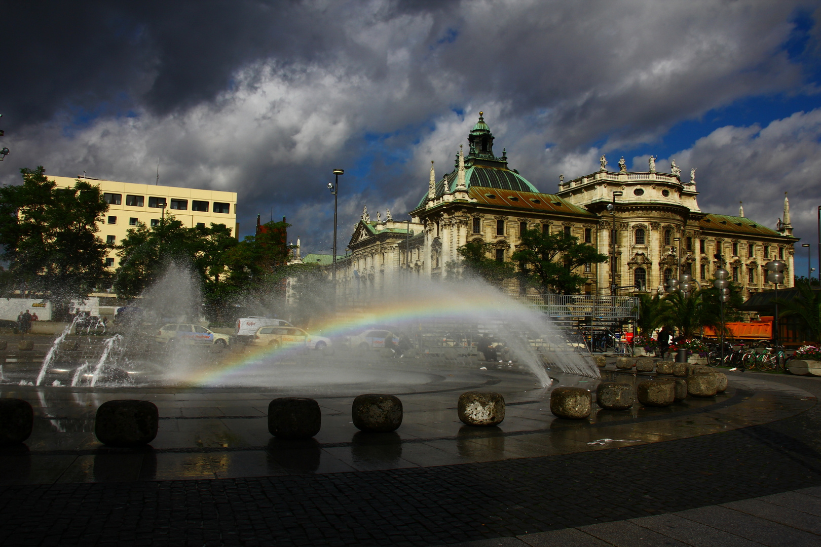 Regenbogen in München