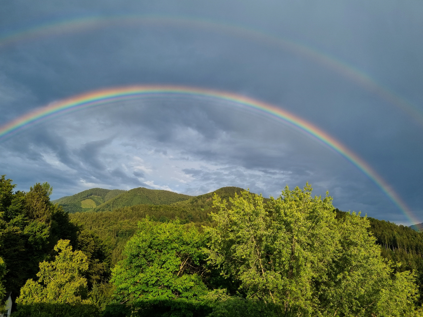 Regenbogen in Weyer.