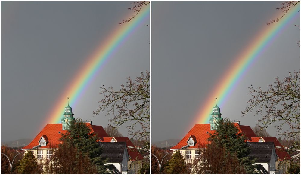 ... Regenbogen ... +Kreuzblick 3d+