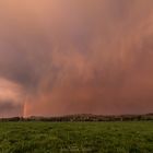 Regenbogen kurz vorm Sonnenuntergang