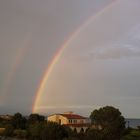 REGENBOGEN MIT ABENDROT