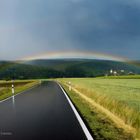 Regenbogen mit dem Handy eingefangen