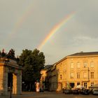 Regenbogen mit korrigierten stürzenden Linien