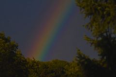 Regenbogen nach Durchzug einer Regenfront ;19:30 Uhr