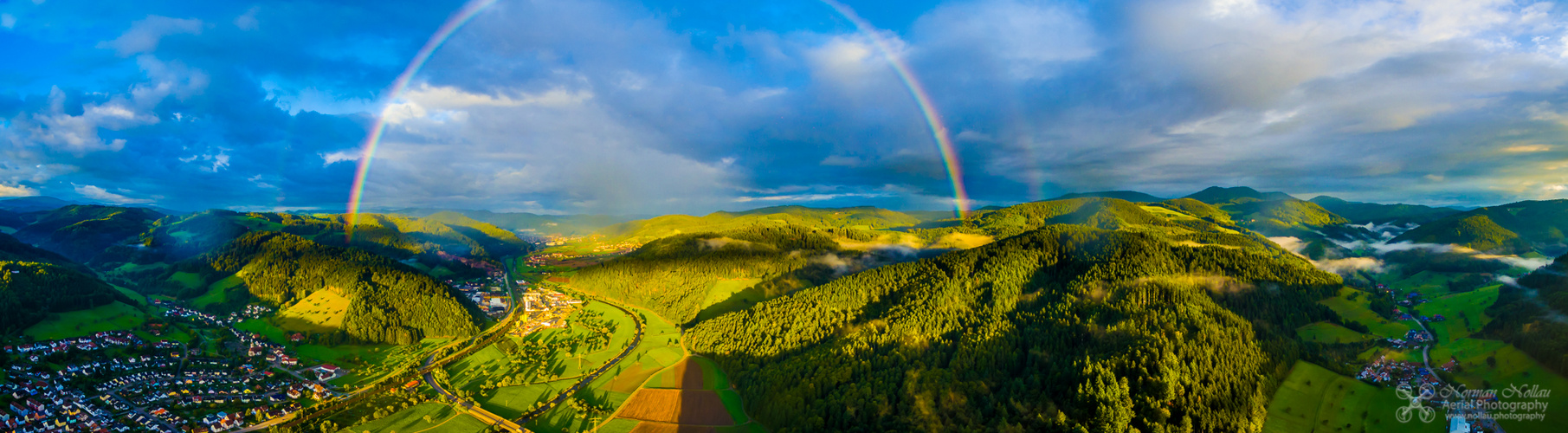 Regenbogen nach Sonnenaufgang