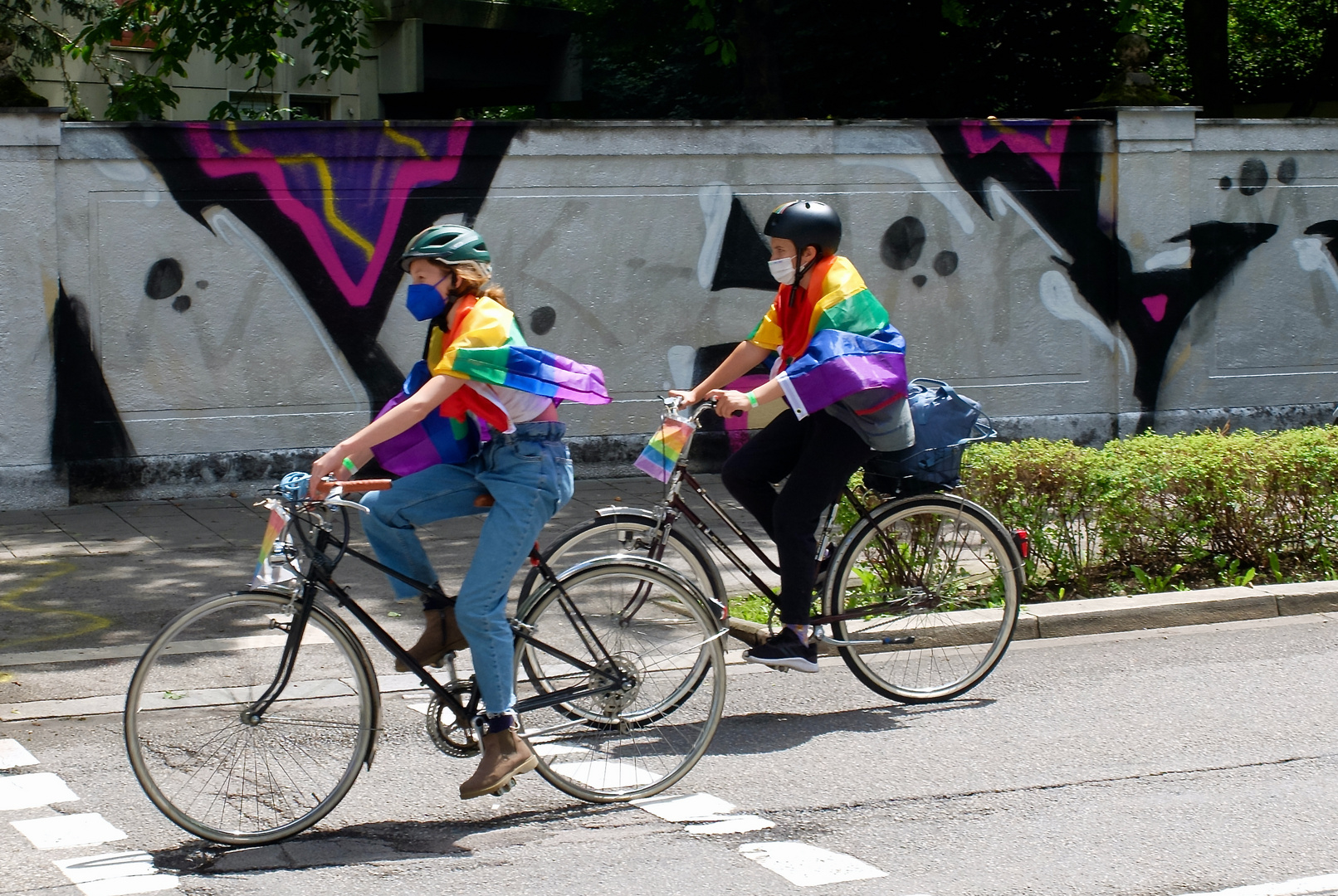 Regenbogen-Radlkorso