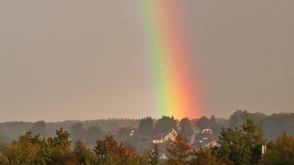 Regenbogen so nah