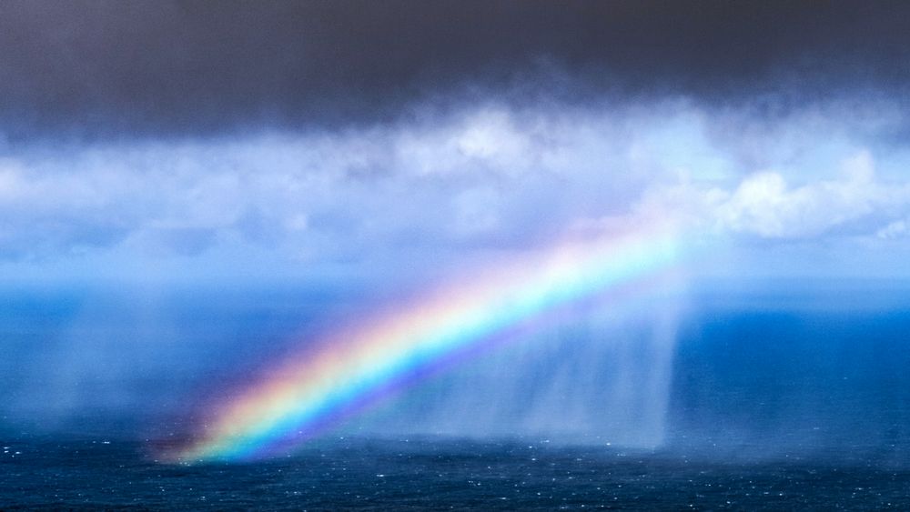 Regenbogen über Atlantik - La Gomera
