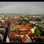 Regenbogen über Augsburg