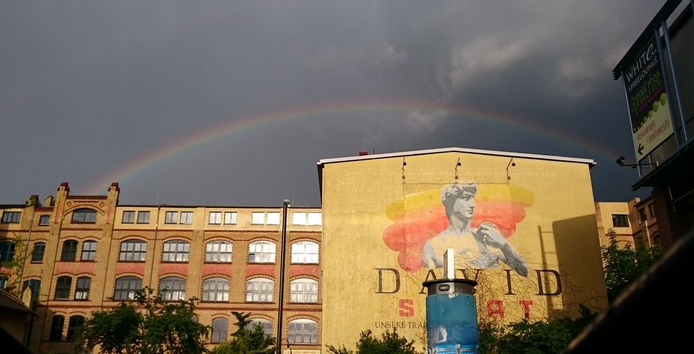 Regenbogen über Berlin Schöneweide