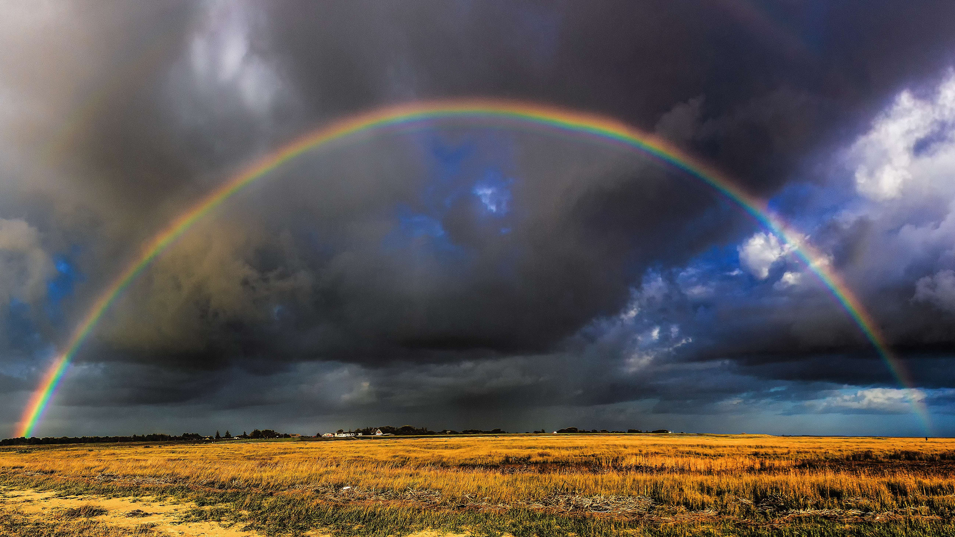 Regenbogen über Böhl