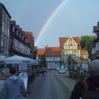 Regenbogen über Celler Innenstadt..